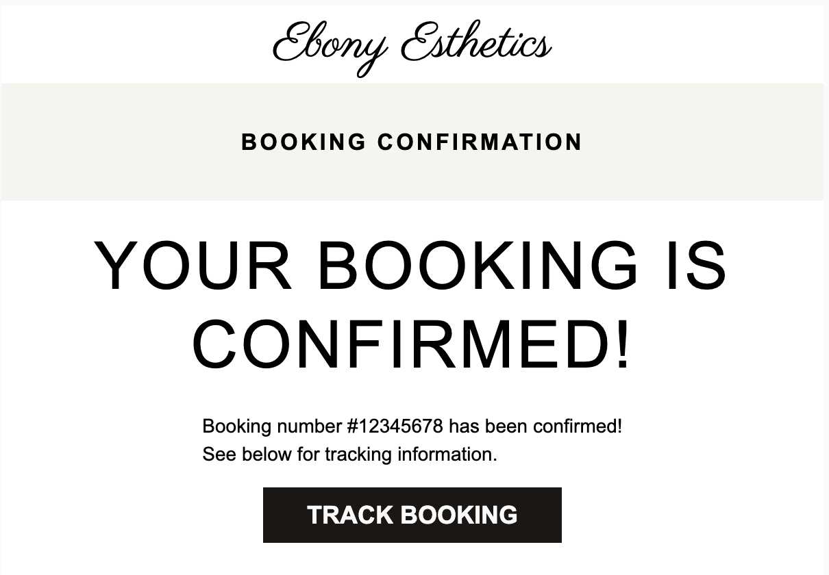 Confirmation Email — digital marketing project